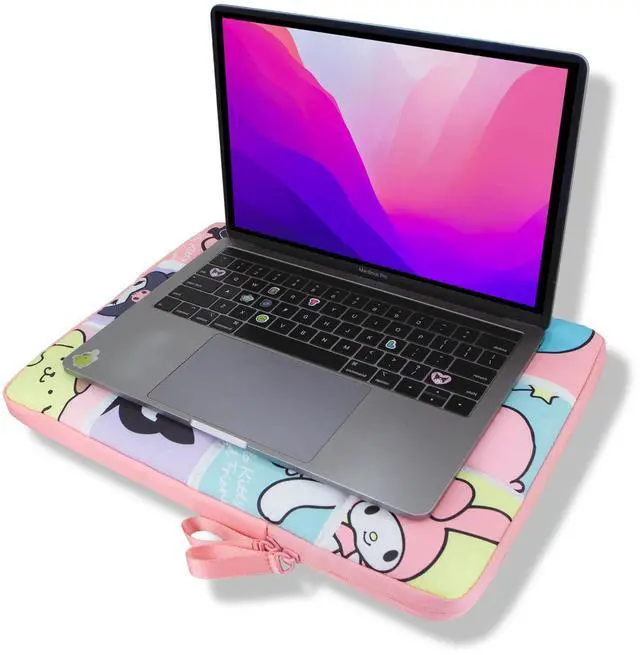 Alt view image 2 of 5 - Sonix x Sanrio | Puffy Laptop Sleeve | 15-16 Inch, Quilted Pillow Puffer Laptop Carrying Case, Computer Sleeve | Hello Kitty Grid