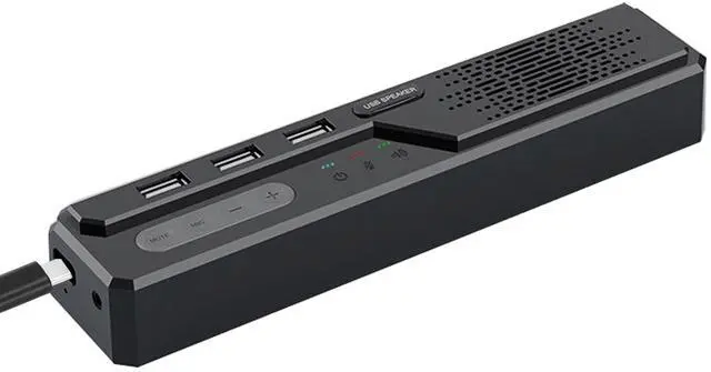 Main image of Cykvis 3 in 1 USB Computer Speaker with Microphone, PC Laptop Speaker with Mic for Smart Home Office and Online Study,360 Degree Enhanced Voice Pickup, Noise Reduction,Compatible with Zoom, Teams