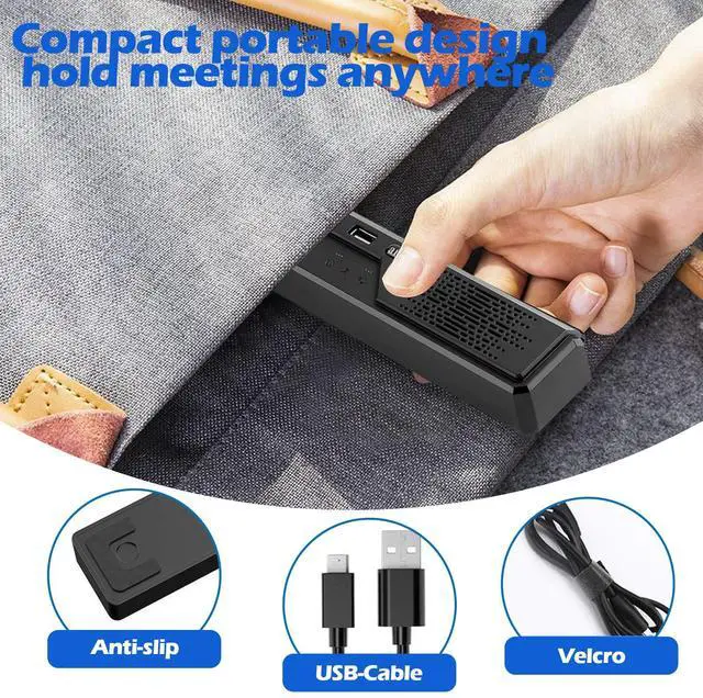 Alt view image 3 of 5 - Cykvis 3 in 1 USB Computer Speaker with Microphone, PC Laptop Speaker with Mic for Smart Home Office and Online Study,360 Degree Enhanced Voice Pickup, Noise Reduction,Compatible with Zoom, Teams