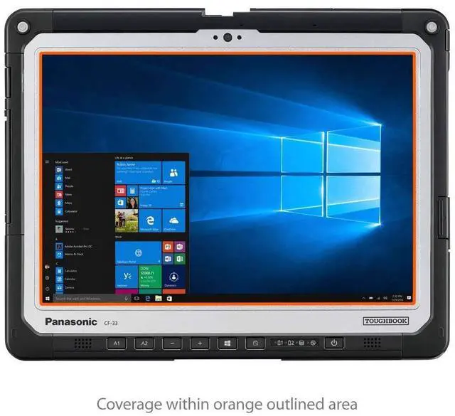Alt view image 3 of 5 - BoxWave Screen Protector Compatible with Panasonic Toughbook 33 (CF-33) - ClearTouch Anti-Glare (2-Pack), Anti-Fingerprint Matte Film Skin for Panasonic Toughbook 33 (CF-33)