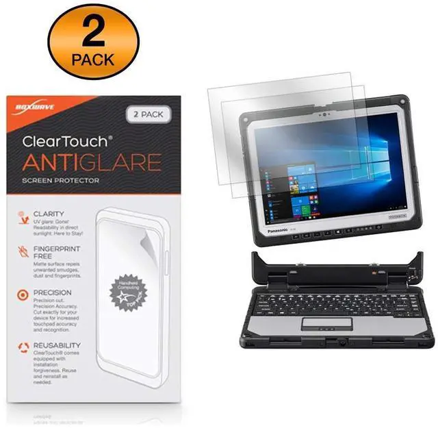Alt view image 2 of 5 - BoxWave Screen Protector Compatible with Panasonic Toughbook 33 (CF-33) - ClearTouch Anti-Glare (2-Pack), Anti-Fingerprint Matte Film Skin for Panasonic Toughbook 33 (CF-33)