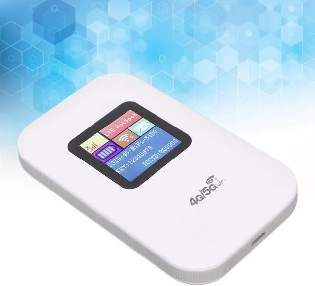 Alt view image 4 of 5 - Unlocked 4G LTE Modem Router with SIM Card Slot, 1.44in LED Display Portable Router Mini Mobile Hotspot for Travel Vacation Camping Gathering