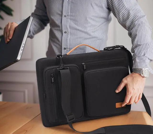 Alt view image 5 of 5 - CIVOTEN Laptop Bag Case 16 Inch Shoulder Sleeve for 16" MacBook Pro M3 M1 M2 Max/16 Dell Pro 16 Plus/14 Dell Latitude 5550/15" Yoga Slim 7i/15.3 ThinkPad X9 15/IdeaPad Slim 3i Gen 8,Black