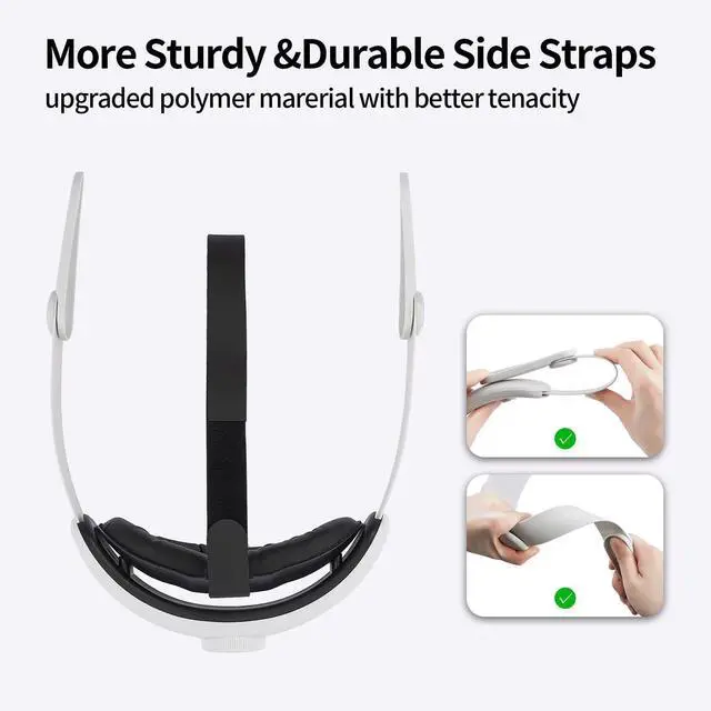 Alt view image 4 of 5 - VR Head Strap Comfortable for Immersive Experience - Meta 3 Accessory