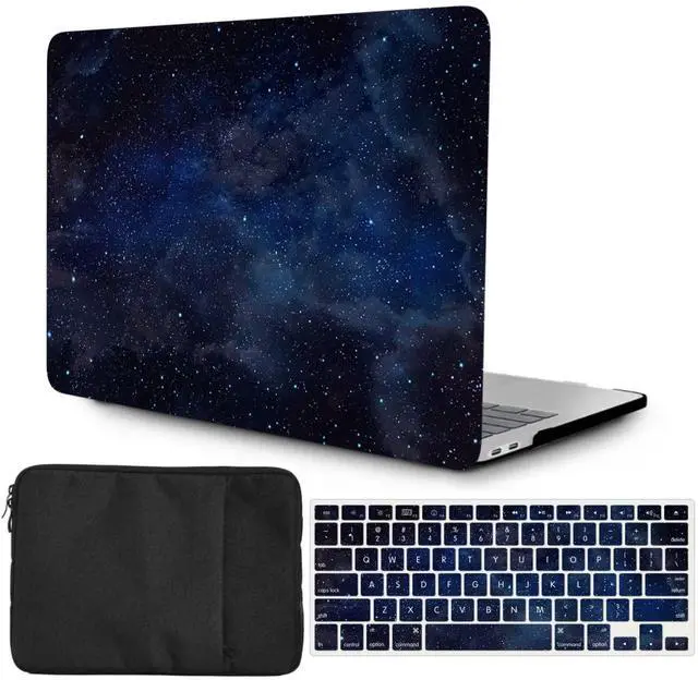 Main image of Case Compatible with New Version MacBook Pro 16 inch 2023 2021 Model M2 A2780 A2485 M1 Pro/Max with Retina Display, Plastic Hardshell Cover Case & Keyboard Skin & Laptop Sleeve, Bright Stars