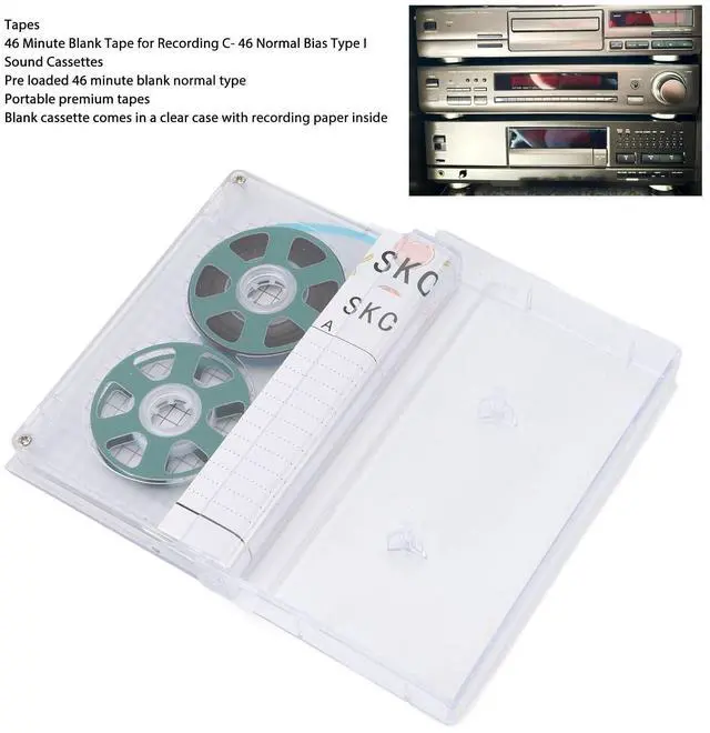 Alt view image 3 of 5 - Generic Blank Reel to Reel Audio Cassette Tape, 45 Minute Blank Audio Cassette Tape, Low Noise Audio Cassette Tapes for Music Voice Recordings (#3)