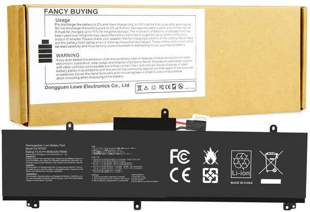 Main image of C41N1837 Laptop Battery for ASUS ROG Zephyrus G15 GA501I GA502 GA502D GA502DU GA502GU GA502IV GU502 GU502DU GX502GW GX532GV GU532GW GU502LU GU502LW GU502LV GX502LXS GX502GV GX502GW 0B200-03380100