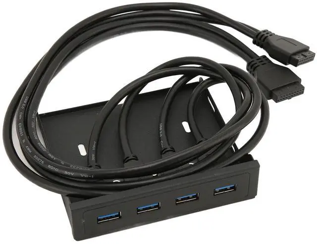 Main image of Dilwe Front Panel USB 3.0 Hub 4 Ports, 3.5 Inch Floppy Bay USB 3.0 Hub, 5Gbps USB 3.0 High Speed PC Front Panel USB Hub for Computer Case, 19Pin Cable