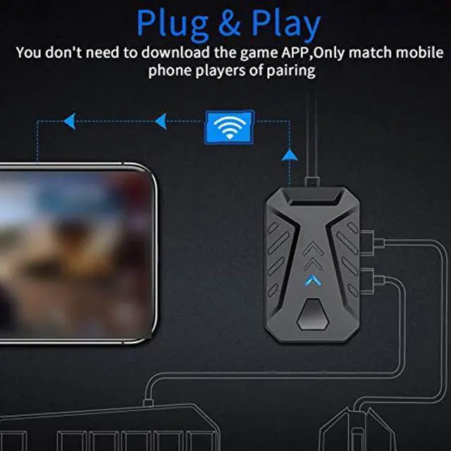 Alt view image 3 of 5 - Gaming Keyboard Mouse Converter Adapter, BT 4.0 Connection, Fast Charging, Adjustable Stand,for Android only (Mix Pro Comes Standard)