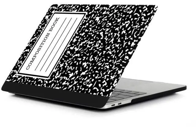 Alt view image 3 of 5 - Hard Cover Compatible with MacBook Pro 16 Inch Shell 2019 2020 Old Version A2141 with Touch Bar and Touch ID, Plastic Shell Case & Laptop Sleeve Bag & Keyboard Cover Skin, Composition Book