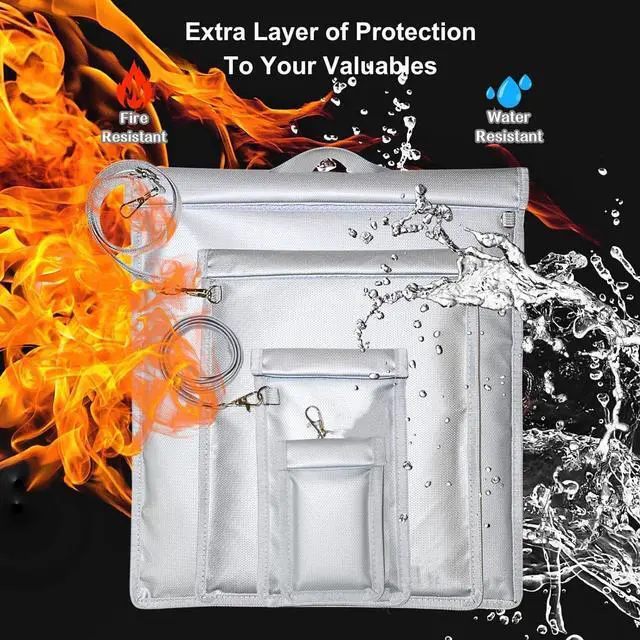 Alt view image 4 of 5 - Generic 4pack Faraday Bags, Non-Window Faraday Phone Bag, Signal Blocking Bag, Car Key Signal Blocker Waterproof & Fireproof, 4fays