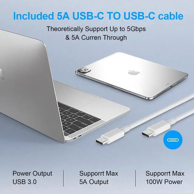 Alt view image 3 of 5 - MacBook Pro Charger,100W USB C Adapter Compatible with Mac Book Pro 16,15,14,13 Inch 2023 2022 2021,Mac Book Air 13,13.6,15 Inch PD Fast Charging Work with 96W 87W 61W M1 M2 M3 M4 Charger