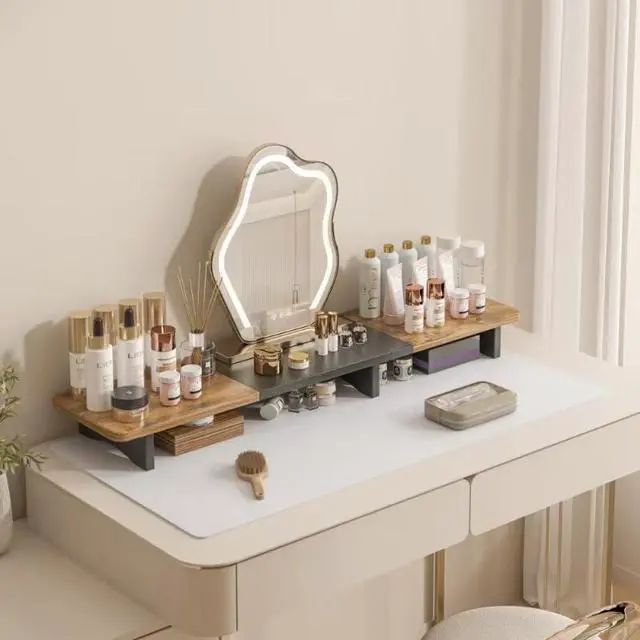 Main image of DAWNTREES Makeup Mat for Vanity & Dual Monitor Stand Riser