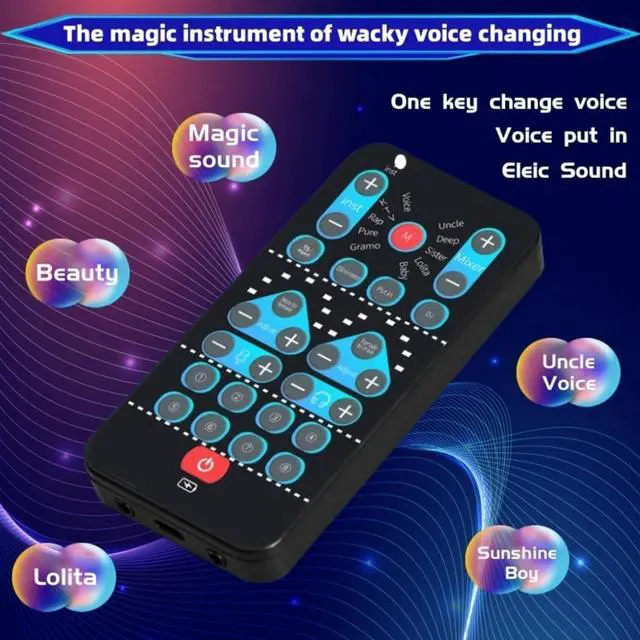 Alt view image 5 of 5 - High-Definition Portable Voice Changer Sound Card with Real-Time Transformation, Ideal for Streaming, Gaming, and Entertainment Scenarios (M10-for PC)