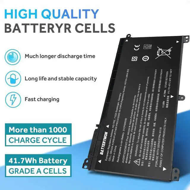 Alt view image 3 of 5 - BI03XL Battery for HP Pavilion X360 M3-U 13-U M3-U001DX M3-U103DX 13-U100TU 13-U100TU 13-U118TU Stream 14-AX 14-ax010nr 14-ax020wm 14-ax030wm TPN-W118 Laptop ON03XL HSTNN-LB7P HSTNN-UB6W 843537-541
