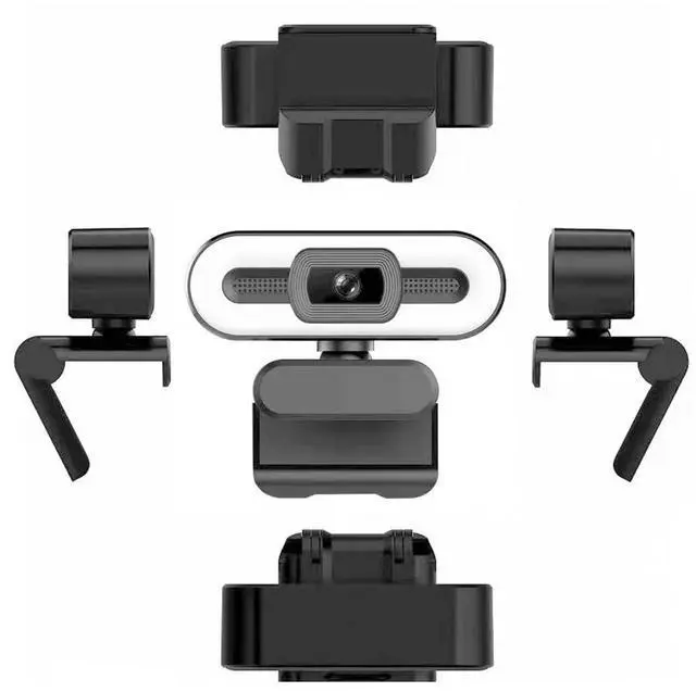 Alt view image 5 of 5 - Diydeg 4K Webcam for PC, Auto Beauty Camera with Microphone, Cover, Super Bright Fill Light, USB Computer Web Camera for Video Calling, Conferencing, Zoom, Online Classes