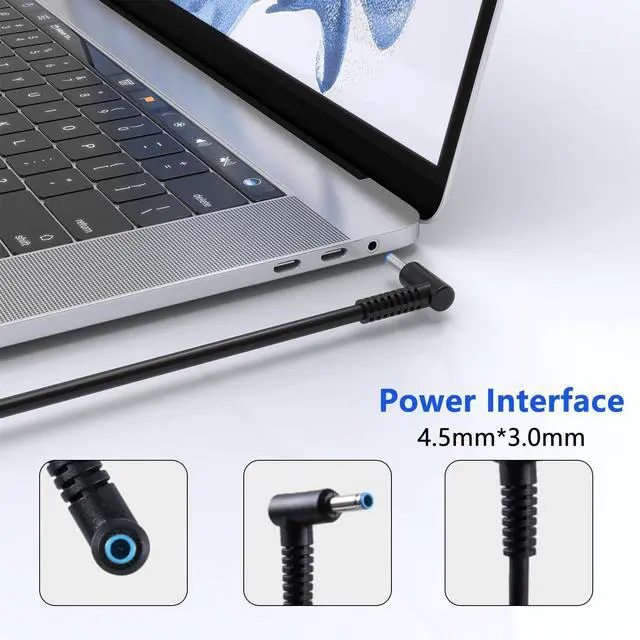 Alt view image 3 of 5 - 150W Laptop Charger Compatible with HP ZBook 15 16 17 15U 15V Fury G7 G8,Studio Power G9/G8/G7/G6/G5/G4/G3,OMEN Pavilion Victus AC Adapter Power Supply Cord