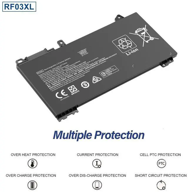 Alt view image 2 of 5 - ALIPOWER RF03XL Laptop Akku Ersatz fur HP ProBook 430 440 445 450 455,455R G6 G7 ZHAN 66 Pro 13 14 15 G2 Serie L84354-005 L83685-AC1 HSTNN-OB1Q HSTNN-DB1Q HSTNN-DBN 9A HSTNN N-UB7R...