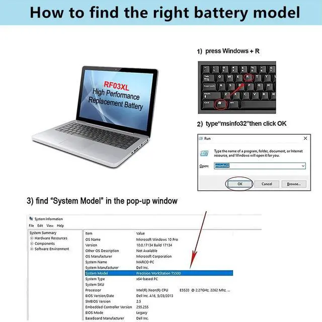 Alt view image 5 of 5 - ALIPOWER RF03XL Laptop Akku Ersatz fur HP ProBook 430 440 445 450 455,455R G6 G7 ZHAN 66 Pro 13 14 15 G2 Serie L84354-005 L83685-AC1 HSTNN-OB1Q HSTNN-DB1Q HSTNN-DBN 9A HSTNN N-UB7R...