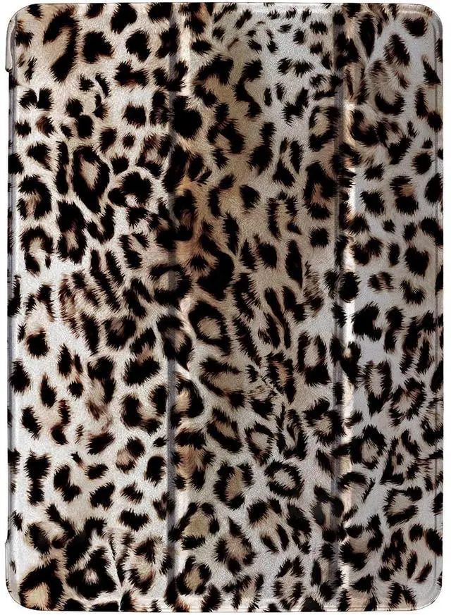 Main image of DuraSafe Cases for iPad 2nd 2011 3rd 4th Gen 2012-9.7 Inch [iPad 4 iPad 3 iPad 2 Old Model ] A1458 A1416 A1395 MC705LL/A MD328LL/A MD333LL/A MD510LL/A Smart Auto Sleep/Wake Printed PC Cover - Leopard