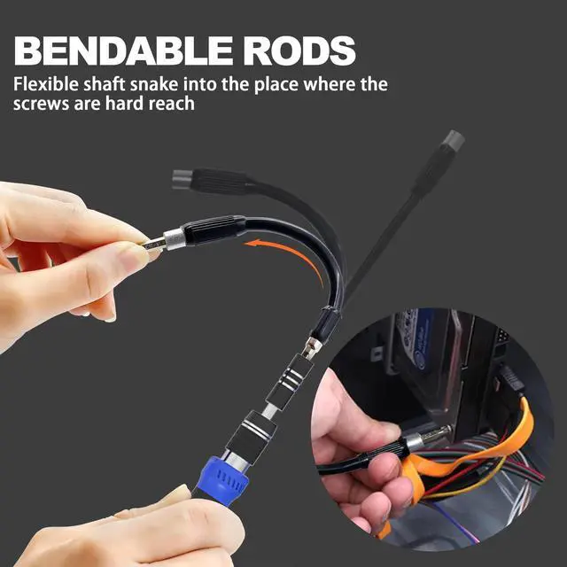 Alt view image 5 of 5 - DULIWO Precision Screwdriver Set, 191-in-1 Multi-Bit Screwdriver 1/4 Inch Nut Driver, 164 Bits Magnetic Computer Repair Tool, Electronics Tool Kit for iPhone, MacBook, Laptop, PC, Tablet, PS4, Xbox