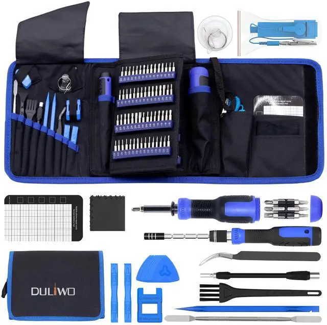 Main image of DULIWO Precision Screwdriver Set, 191-in-1 Multi-Bit Screwdriver 1/4 Inch Nut Driver, 164 Bits Magnetic Computer Repair Tool, Electronics Tool Kit for iPhone, MacBook, Laptop, PC, Tablet, PS4, Xbox