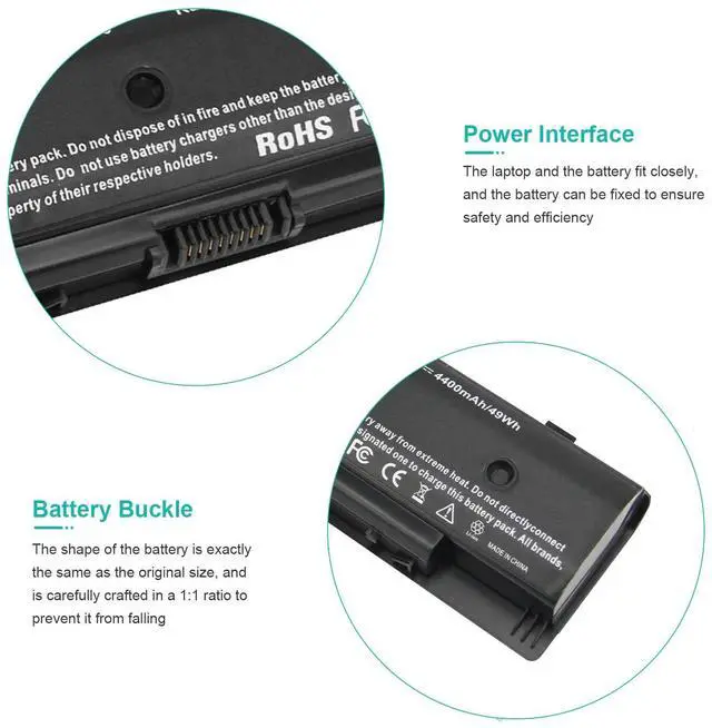 Alt view image 4 of 5 - Fancy Buying PI06 Laptop Battery for HP PI09 710416-001 710417-001, Envy 15 15T 17 Pavilion 14-E000 15-E000 15t-e000 15z-e000 17-E000 17-E100 17Z-E100