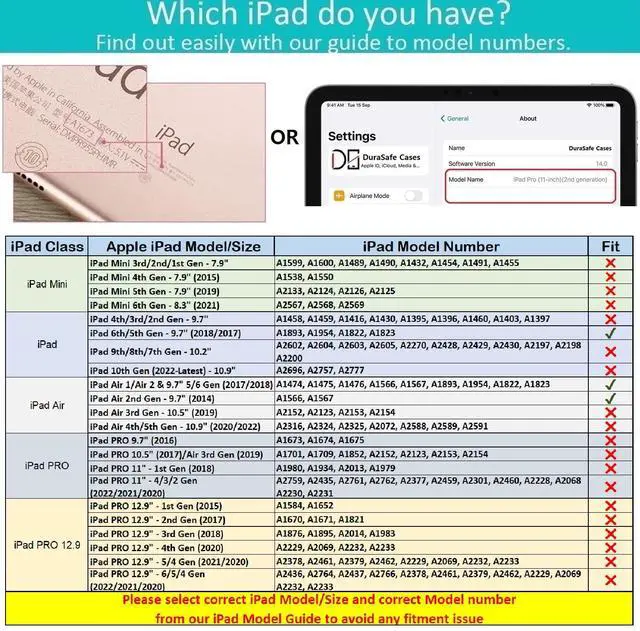 Alt view image 2 of 5 - DuraSafe Cases for iPad Air 1 Air 2 9.7 inch 5 6 [ 5th 6th Air 1st 2nd ] A1893 A1822 A1566 MD785LL/A MD788LL/A MD786LL/A MD789LL/A Smart Trifold Lightweight Soft Silicone TPU Back Case - Gold