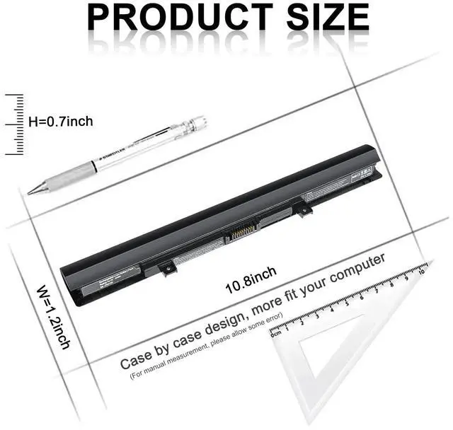 Alt view image 2 of 5 - New Replacement PA5185U-1BRS Laptop Battery for Toshiba Satellite C50 C55 C55D C55T L55 L55D L55T Series fit C55-B5200 C55-B5270 C55D-B5310 PA5184U-1BRS PA5186U-1BRS PA5195U-1BRS - 12 Month Warranty