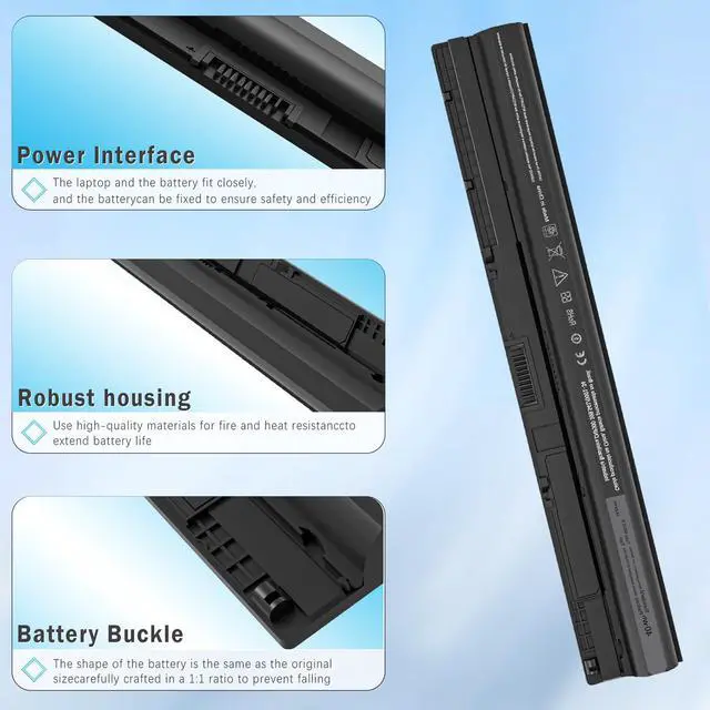 Alt view image 3 of 5 - M5Y1K Laptop Battery for Dell Inspiron 14 15 17 3000 5000 Series 3451 3458 3551 3552 3558 3567 5458 5558 5559 5755 5756 5758 5759 GXVJ3 HD4J0 K185W WKRJ2 VN3N0 991XP 07G07 78V9D P47F P51F P52F P63F