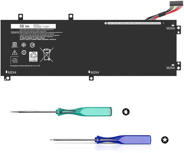 Main image of H5H20 RRCGW Laptop Battery Compatible with Dell XPS 15 9550 9560 9570 9590 Inspiron 7590 7591 Precision 5510 5520 5530 5540 Series P56F P56F001 5D91C 05D91C 62MJV 062MJV M7R96 0RRCGW 5041C 05041C 56Wh