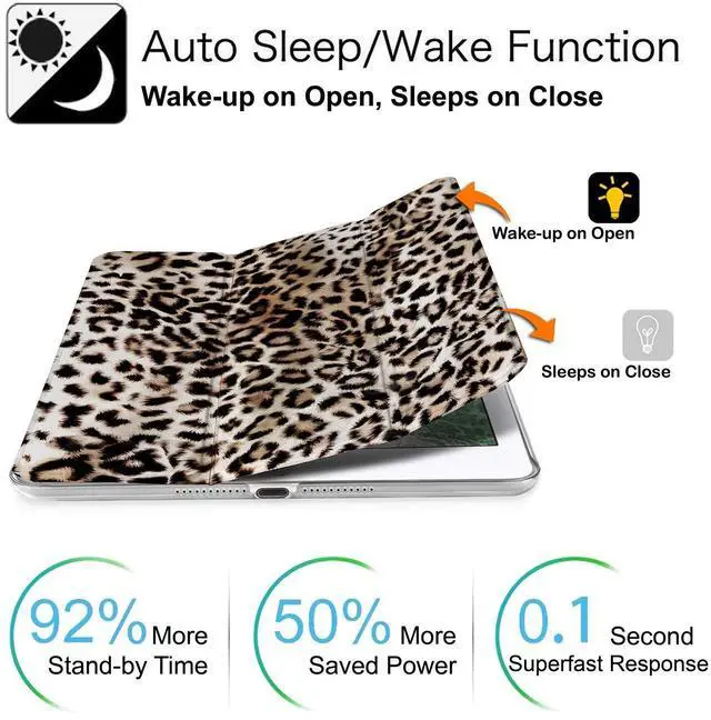 Alt view image 3 of 5 - DuraSafe Cases for iPad Pro 11 inch 4th 3rd 2nd Gen PC Case A2759 MNXE3LL/A MNXD3LL/A A2435 MNXG3LL/A MNXF3LL/A MNXH3LL/A A2762 A2761 MNXN3LL/A MP553LL/A A2377 MHQR3LL/A MHQT3LL/A A2228 - Leopard