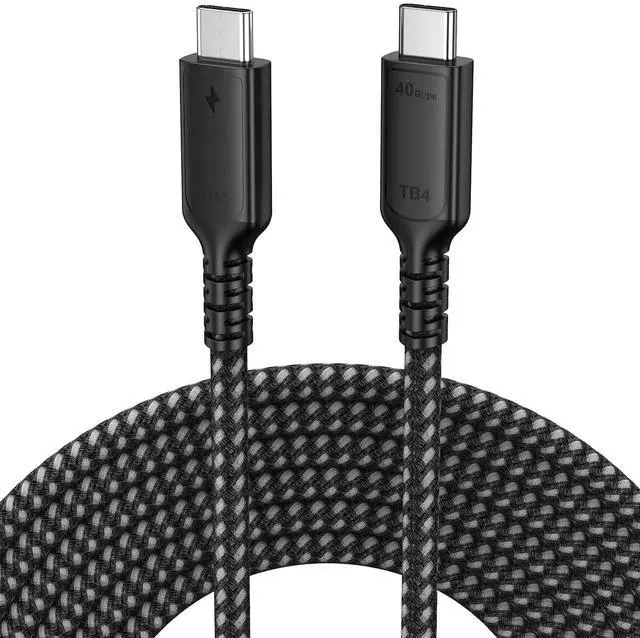 Main image of DteeDck USB 4 Cable 10ft, USB4 40Gbps High Speed Data Transfer, 8K@60Hz/4K@120Hz Display 240W Charging USB C Data Cables for Thunderbolt 4 Thunderbolt 3 and Most USB-C Devices