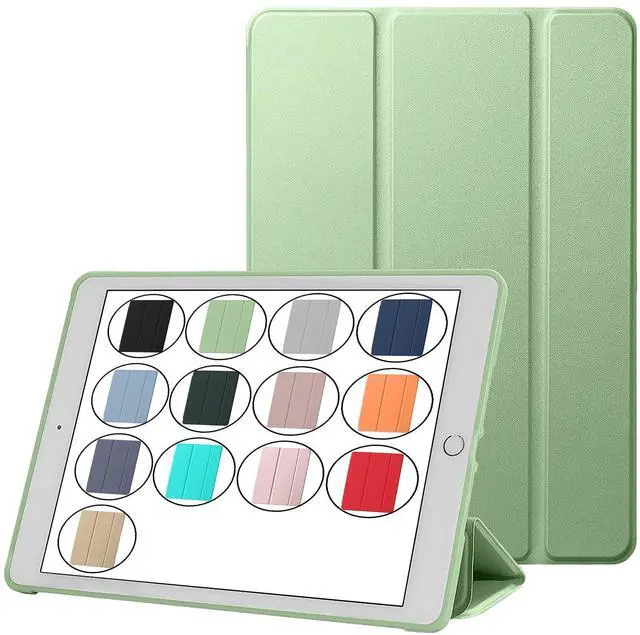 Main image of DuraSafe Cases for iPad Air 2nd Gen 2014 9.7 inch Case A1566 MGLW2LL/A MGL12LL/A MH0W2LL/A A1567 MGKM2LL/A MH182LL/A MGKL2LL/A MGTY2LL/A MH1J2LL/A MGTX2LL/A MH2V2LL/A MH2W2LL/A MH2U2LL/A - Tea Green