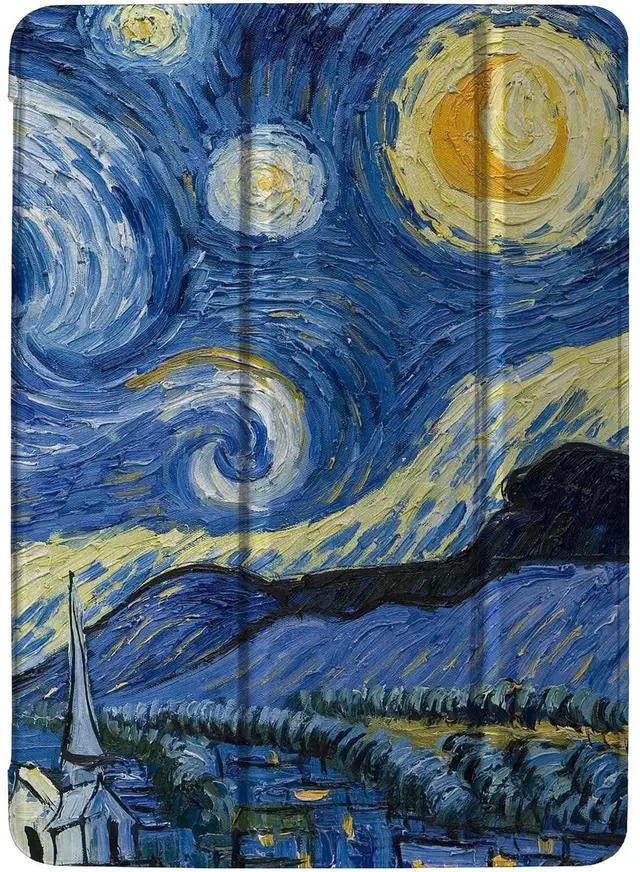 Main image of DuraSafe Cases for iPad Mini 7.9 Inch 3rd Gen A1599 MGNV2LL/A Auto Sleep/Wake Printed PC Cover - Stellar Night Painting