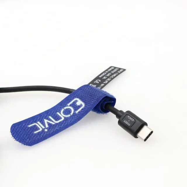 Alt view image 3 of 3 - Eonvic EP-5A to USB Type C Power Cable EN-EL14 EP-5A Dummy Battery Connector Kit Replacement Power Supply Cable for D3100 D3300 D3400 D5200