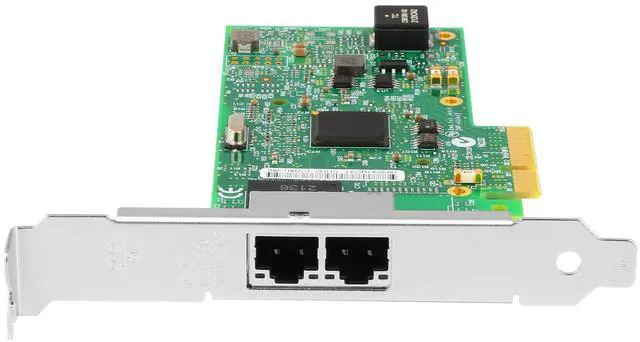 Alt view image 2 of 5 - Euqvos PCIe Ethernet Network Card for Intel I350-T2 I350AM2 Chipset PCIe 2.1 x4 1Gb Dual Port RJ45 LAN Card Support Windows Server/Windows/Linux/VMware/ESX