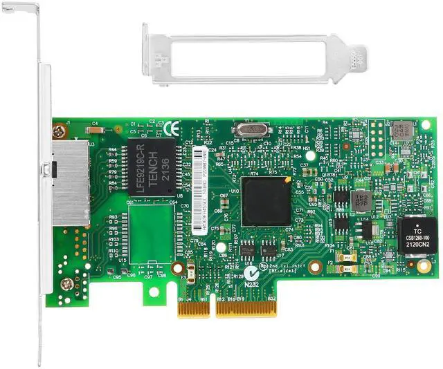 Alt view image 4 of 5 - Euqvos PCIe Ethernet Network Card for Intel I350-T2 I350AM2 Chipset PCIe 2.1 x4 1Gb Dual Port RJ45 LAN Card Support Windows Server/Windows/Linux/VMware/ESX