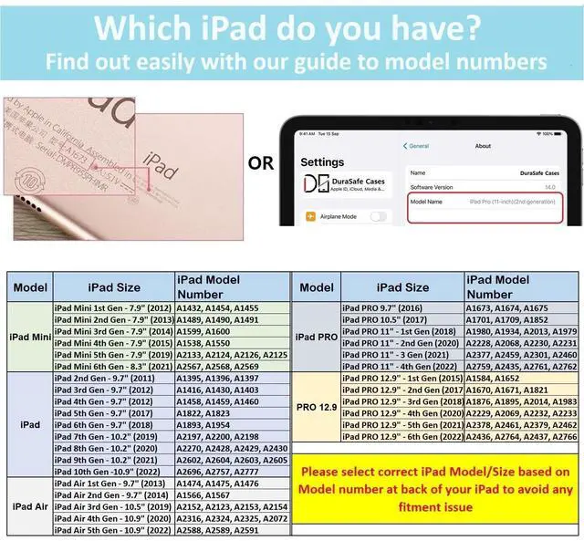 Alt view image 2 of 5 - DuraSafe Cases for iPad Mini 5th Gen 7.9" 2019 Case A2133 A2124 A2125 A2126 MUQY2LL/A MUQW2LL/A MUQX2LL/A MUU62LL/A MUU52LL/A MUXH2LL/A MUXF2LL/A MUXG2LL/A MUXP2LL/A MUXM2LL/A MUXN2LL/A Navy Blue