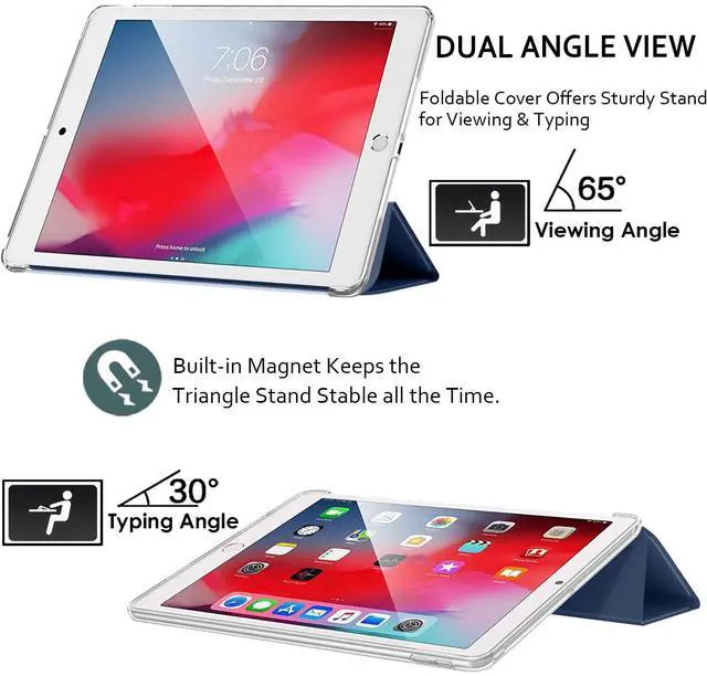 Alt view image 3 of 5 - DuraSafe Cases for iPad Mini 5th Gen 7.9" 2019 Case A2133 A2124 A2125 A2126 MUQY2LL/A MUQW2LL/A MUQX2LL/A MUU62LL/A MUU52LL/A MUXH2LL/A MUXF2LL/A MUXG2LL/A MUXP2LL/A MUXM2LL/A MUXN2LL/A Navy Blue