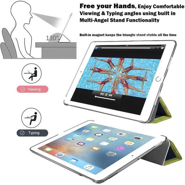 Alt view image 4 of 5 - DuraSafe Cases for iPad 9th 2021 8th 2020 7th 2019 Gen [iPad 9 iPad 8 iPad 7 ] 10.2 Inch A2602 A2270 A2197 MK663LL/A MK673LL/A MYN62LL/A Printed Lightweight PC UltraClear Flip Back Cover - Night Sky
