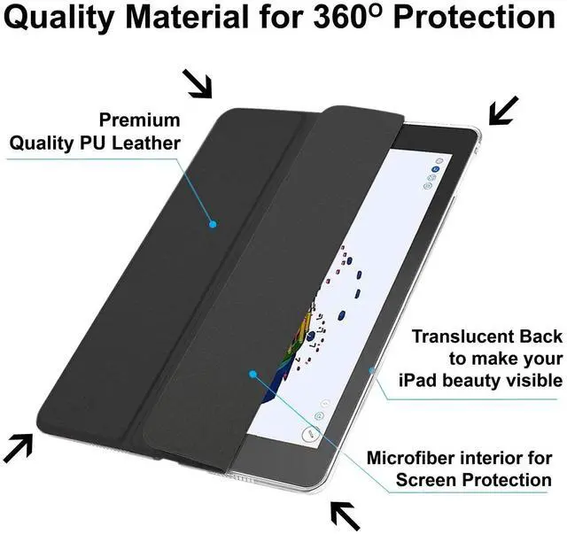 Alt view image 5 of 5 - DuraSafe Cases for iPad Pro 11 4th 3rd 2nd Generation Case A2759 MNXE3LL/A A2435 MNXG3LL/A MNXF3LL/A MNXJ3LL/A MNXH3LL/A A2761 A2762 MNXN3LL/A MP553LL/A A2377 MHQR3LL/A MHQT3LL/A A2228 - Black
