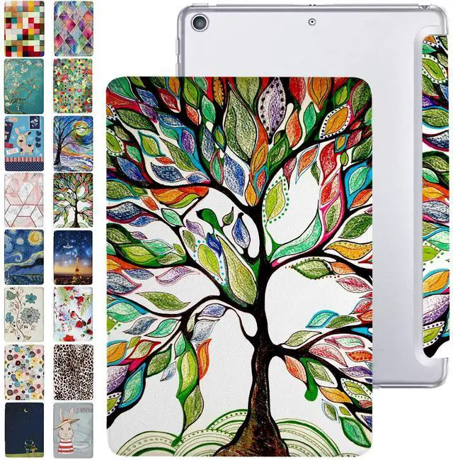 Main image of DuraSafe Cases for iPad PRO 11 1st 2018 [ PRO 11 Inch 1 Generation ] A1980 A1934 MU0T2LL/A MU0Y2LL/A MTXN2LL/A MTXP2LL/A Trifold Printed PC Lightweight Protective Clear Back Cover - Olivia Tree
