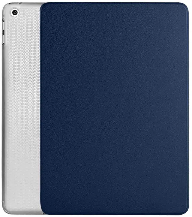 Main image of DuraSafe Cases for iPad Mini 8.3 Inch 6 Gen [ Mini 6th Generation 2021 ] A2567 A2568 A2569 MK893LL/A MK8E3LL/A MK8C3LL/A Smart TPU Transparent Back Cover with Adjustable Stand Feature - Navy Blue