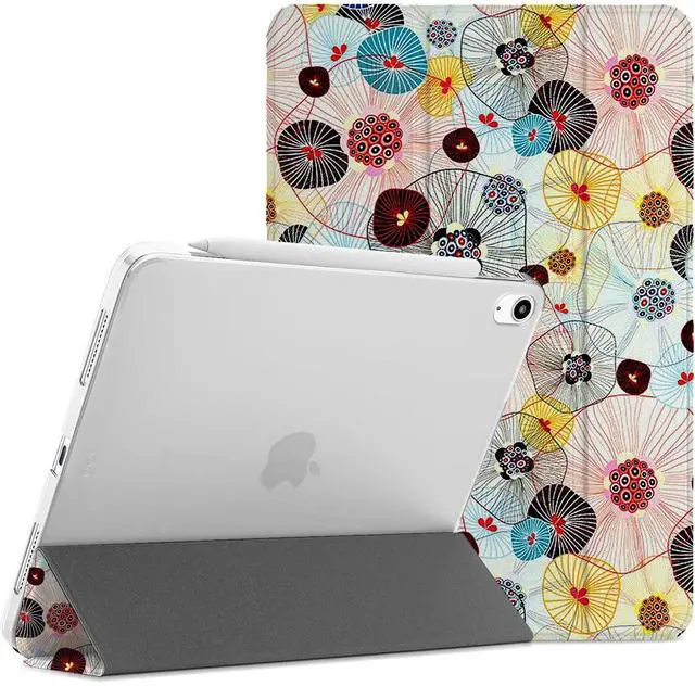 Main image of DuraSafe Cases for iPad PRO 11 Inch 1st [ PRO 11 2018 1 Gen ] A1980 A1934 A2013 A1979 Trifold Printed Hard Smart PC Transparent Back Cover - Jelly Fish Prints