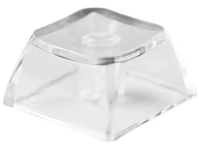 Main image of Elacgap Blank Crystal Transparent Keycaps PC Material 1U XDA Profile Keycap for MX switches Mechanical Keyboard Backlit (XDA Transparent, 100pcs)