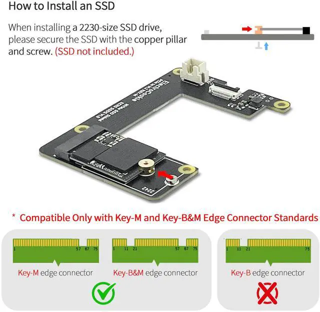 Alt view image 5 of 5 - ElectroCookie Raspberry Pi 5 Case, Aluminum Mini Tower Case with M.2 NVMe SSD PCIe HAT and Active RGB Lighting Cooler (Silver)