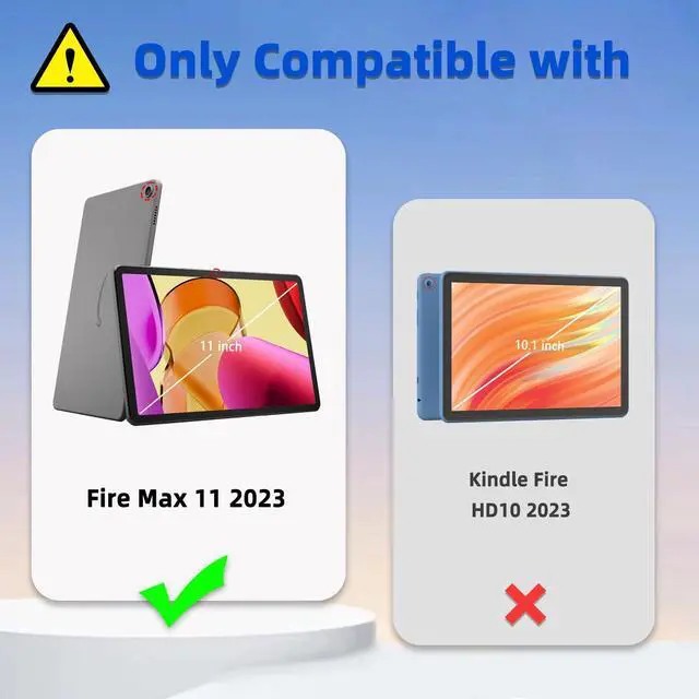 Alt view image 2 of 5 - FQSXFIFN for  Fire Max 11 2023 Release Case 11'' Rotating, Auto Wake Sleep Leather Case for  Fire Max 11 2023 Release Cover Stand Cute Panda for Woman Man