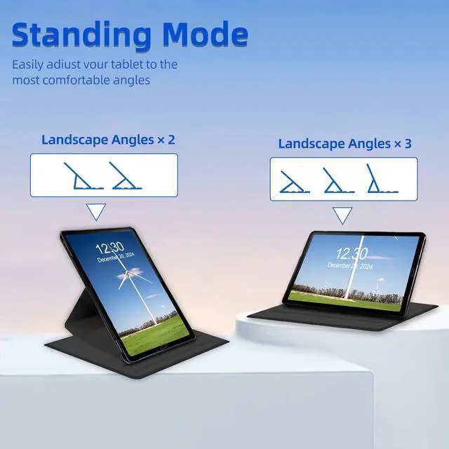 Alt view image 4 of 5 - FQSXFIFN for  Fire Max 11 2023 Release Case 11'' Rotating, Auto Wake Sleep Leather Case for  Fire Max 11 2023 Release Cover Stand Cute Panda for Woman Man