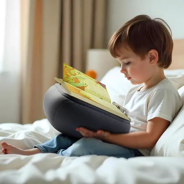 Alt view image 4 of 5 - elitehood Book Stand, Comfortable Book Stand with Pillow Pad for Hand Free Reading in Bed, Bed Book Lap Holder - Minimize Neck Strain & Perfect Idea for Book Lovers in Dorm Room or Anywhere